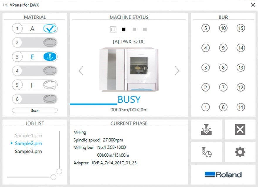 DWX-52DC intuitive Virtual Machine Panel