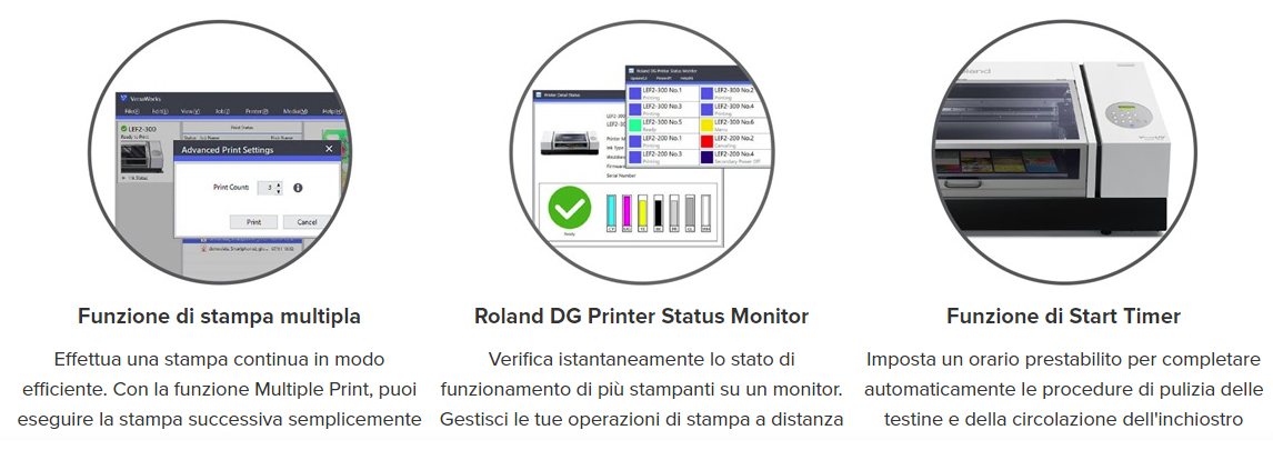 Applications printed with the VersaUV LEF-300