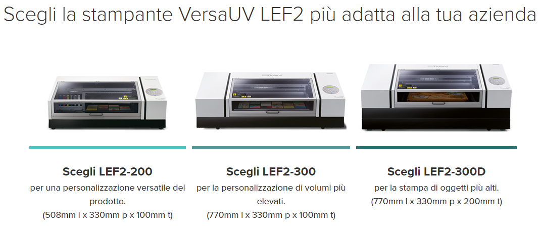 Applications printed with the VersaUV LEF-300